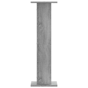 Βάσεις Φυτών 2 τεμ. Γκρι Sonoma 30x30x95 εκ. Επεξ. Ξύλο