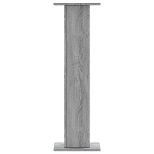 Βάσεις Φυτών 2 τεμ. Γκρι Sonoma 30x30x95 εκ. Επεξ. Ξύλο