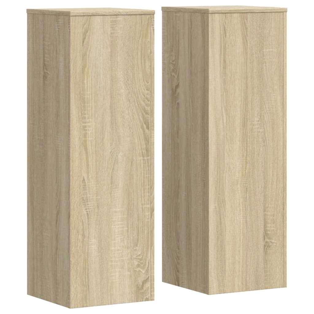 Βάσεις Φυτών 2 Τεμ. Sonoma Δρυς 33x33x100εκ. Επεξεργασμένο Ξύλο