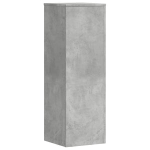 Βάσεις Φυτών 2 τεμ. Γκρι Σκυρ. 33x33x100 εκ. Επεξεργασμένο Ξύλο