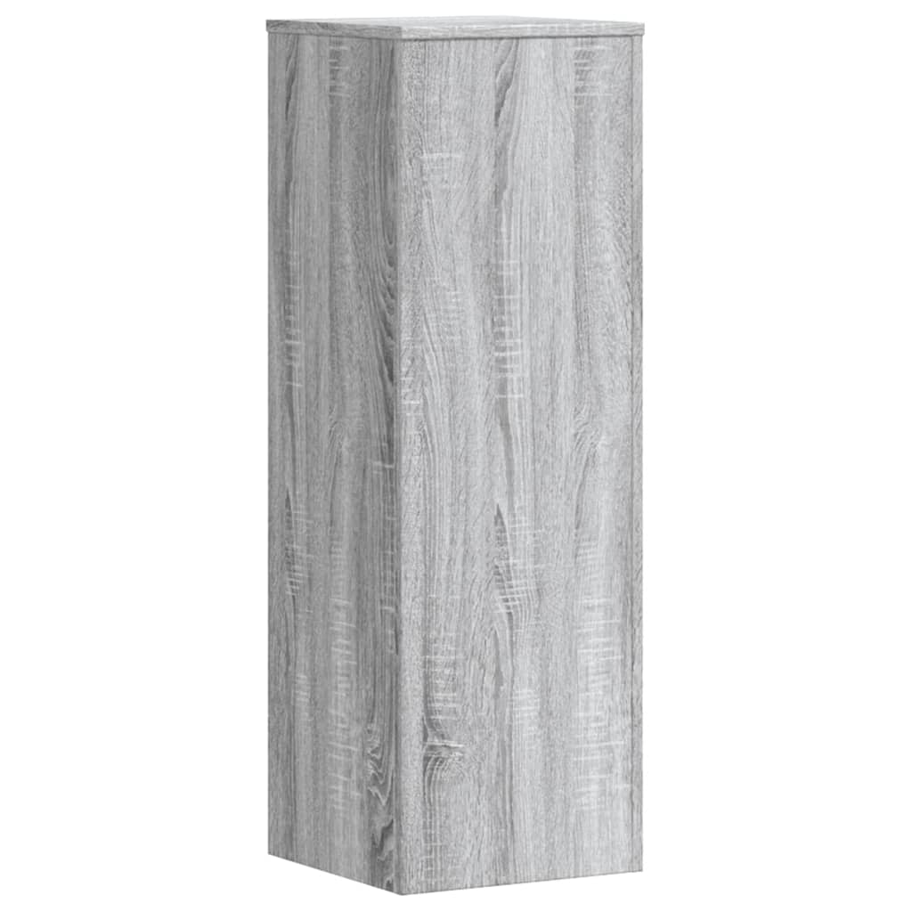 Βάσεις Φυτών 2 Τεμ. Γκρι Sonoma 33x33x100εκ. Επεξεργασμένο Ξύλο