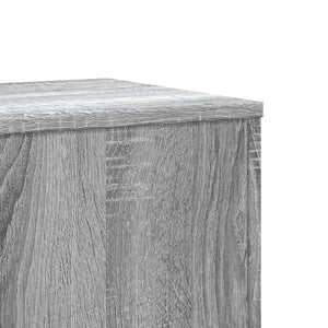 Βάσεις Φυτών 2 Τεμ. Γκρι Sonoma 33x33x100εκ. Επεξεργασμένο Ξύλο