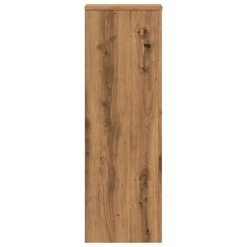 Βάσεις Φυτών 2 τεμ. Αρτισιανή Δρυς 33x33x100 εκ. Επεξ. Ξύλο