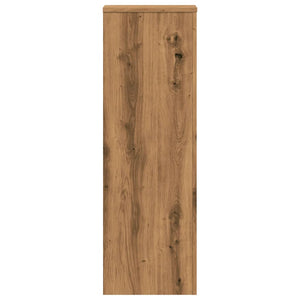Βάσεις Φυτών 2 τεμ. Αρτισιανή Δρυς 33x33x100 εκ. Επεξ. Ξύλο