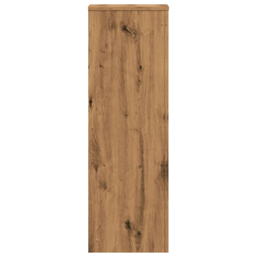 Βάσεις Φυτών 2 τεμ. Αρτισιανή Δρυς 33x33x100 εκ. Επεξ. Ξύλο