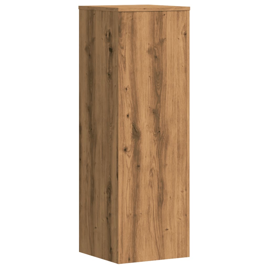 Βάσεις Φυτών 2 τεμ. Αρτισιανή Δρυς 33x33x100 εκ. Επεξ. Ξύλο