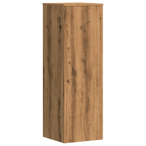 Βάσεις Φυτών 2 τεμ. Αρτισιανή Δρυς 33x33x100 εκ. Επεξ. Ξύλο