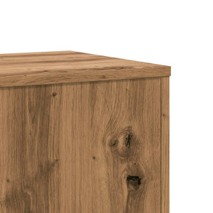 Βάσεις Φυτών 2 τεμ. Αρτισιανή Δρυς 33x33x100 εκ. Επεξ. Ξύλο