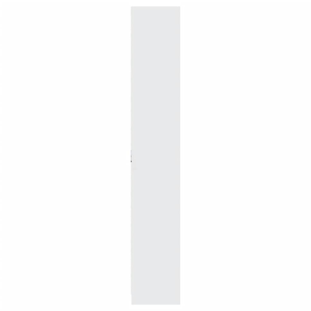 Ντουλάπι με LED Λευκό 74x32,5x200 εκ. από Επεξεργασμένο Ξύλο