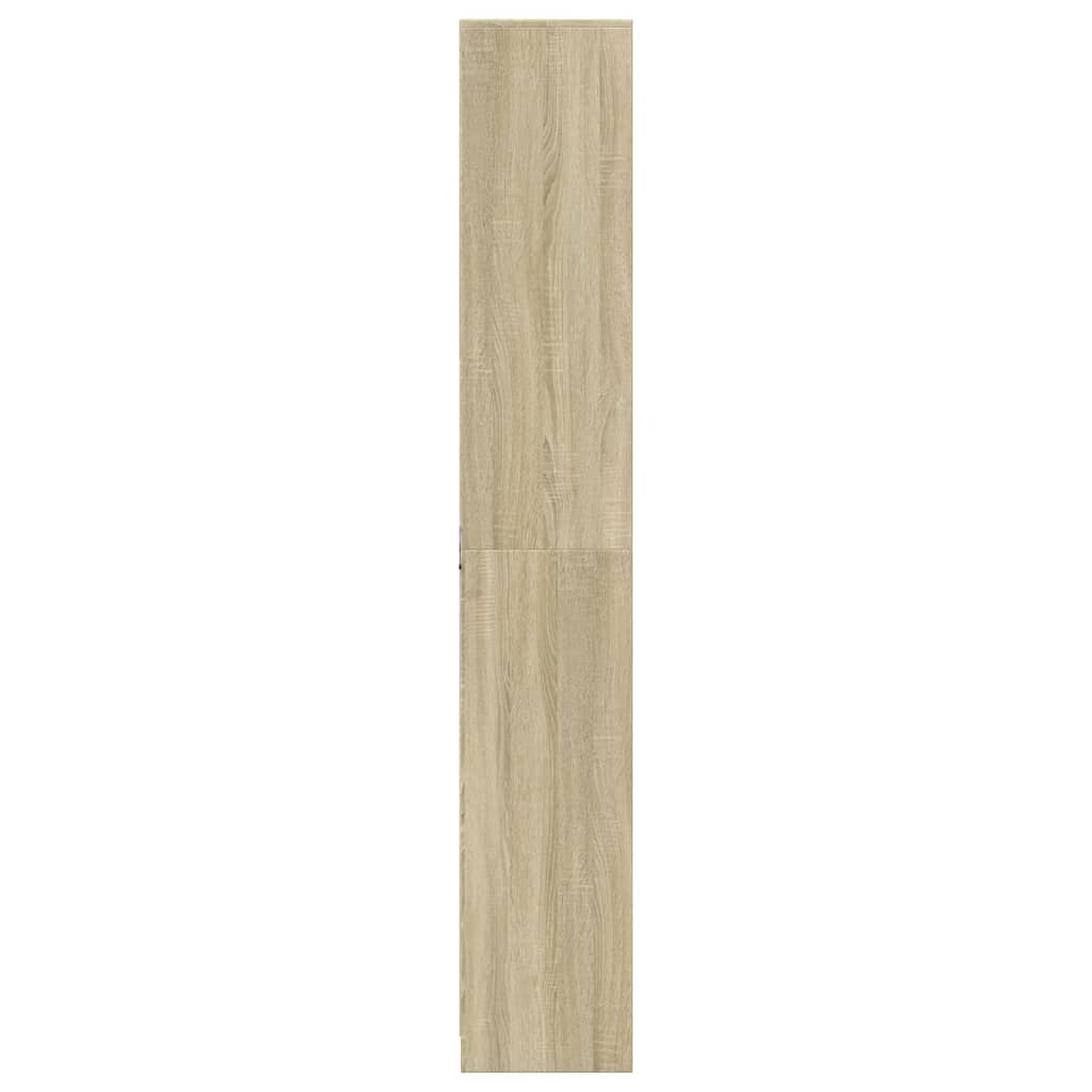 Ντουλάπι με LED Δρυς 74x32,5x200 εκ. από Επεξεργασμένο Ξύλο