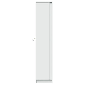 Ντουλάπι με LED Λευκό 41,5x32,5x200 εκ. από Επεξεργασμένο Ξύλο
