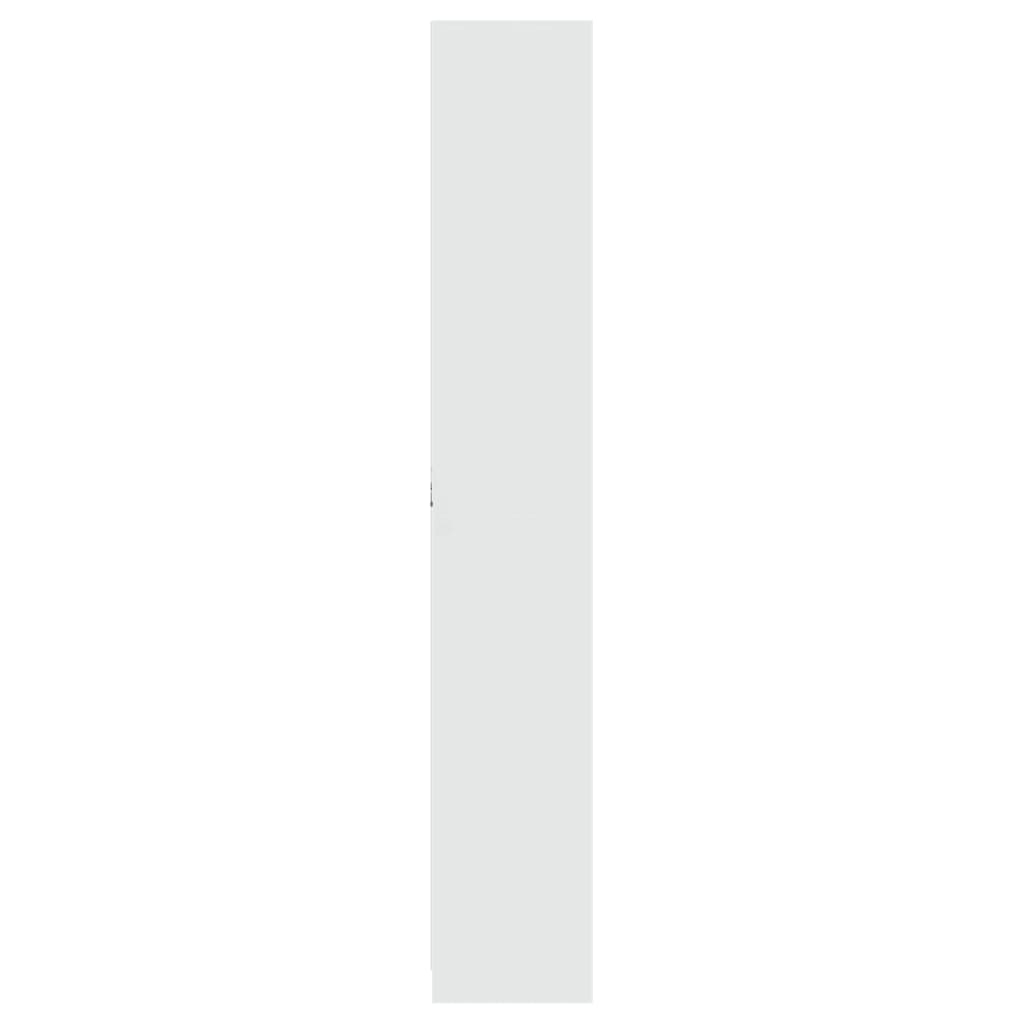 Ντουλάπι με LED Λευκό 41,5x32,5x200 εκ. από Επεξεργασμένο Ξύλο