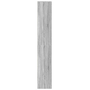 Ντουλάπι με LED Γκρι 69x32,5x200 εκ. από Επεξεργασμένο Ξύλο