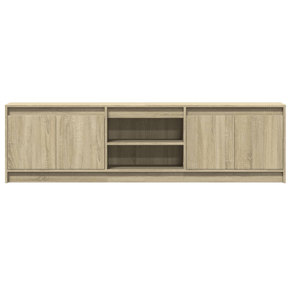 Έπιπλο Τηλεόρασης με LED Sonoma Δρυς 180x34x50 εκ. Επεξ. Ξύλο - Pakobazaar