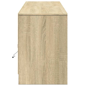 Έπιπλο Τηλεόρασης με LED Sonoma Δρυς 180x34x50 εκ. Επεξ. Ξύλο - Pakobazaar
