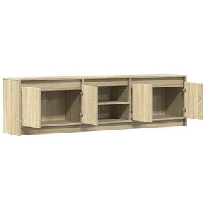 Έπιπλο Τηλεόρασης με LED Sonoma Δρυς 180x34x50 εκ. Επεξ. Ξύλο - Pakobazaar