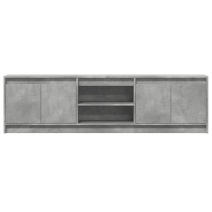 Έπιπλο Τηλεόρασης με LED Γκρι Σκυρ. 180x34x50 εκ. Επεξ. Ξύλο - Pakobazaar