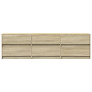 Έπιπλο Τηλεόρασης με LED Sonoma Δρυς 180x34x50 εκ. Επεξ. Ξύλο - Pakobazaar