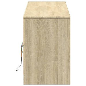 Έπιπλο Τηλεόρασης με LED Sonoma Δρυς 180x34x50 εκ. Επεξ. Ξύλο - Pakobazaar