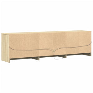 Έπιπλο Τηλεόρασης με LED Sonoma Δρυς 180x34x50 εκ. Επεξ. Ξύλο - Pakobazaar