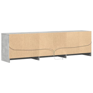 Έπιπλο Τηλεόρασης με LED Γκρι Σκυρ. 180x34x50 εκ. Επεξ. Ξύλο - Pakobazaar