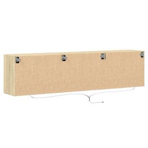 Έπιπλο Τοίχου Τηλεόρασης με LED Sonoma Δρυς 180x31x45 εκ.