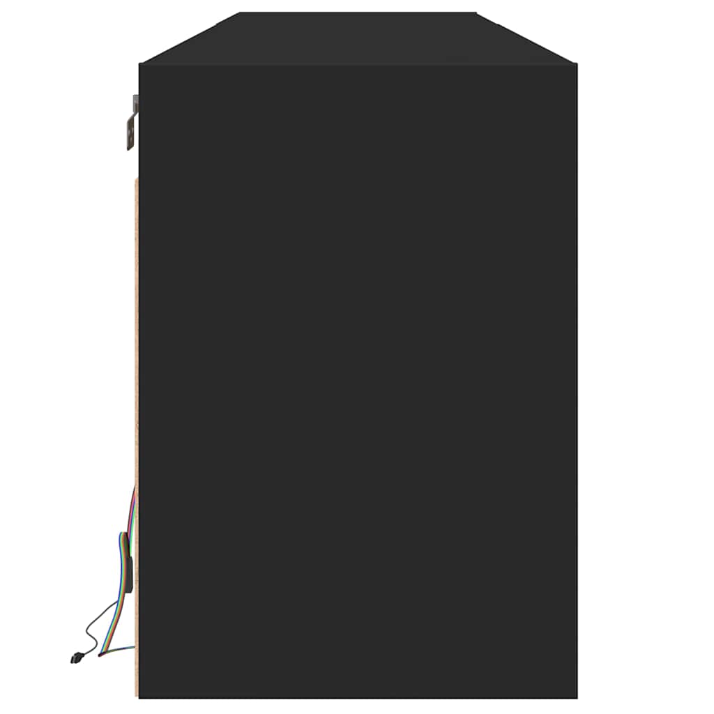 Ντουλάπι Τηλεόρασης με LED Μαύρο 180x31x45 εκ. - Pakobazaar