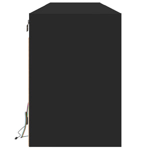Ντουλάπι Τηλεόρασης με LED Μαύρο 180x31x45 εκ. - Pakobazaar