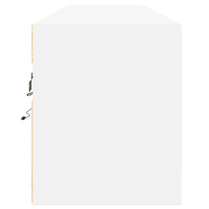 Έπιπλο Τοίχου Τηλεόρασης με LED Λευκό 180x31x38 εκ. - Pakobazaar