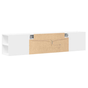 Έπιπλο Τοίχου Τηλεόρασης με LED Λευκό 180x31x39,5 εκ.