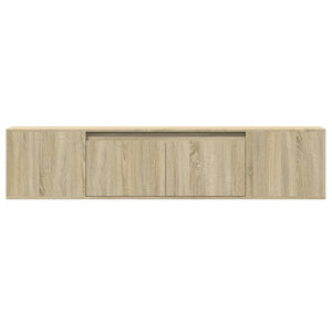 Έπιπλο Τοίχου Τηλεόρασης με LED Sonoma Δρυς 180x31x39,5 εκ.