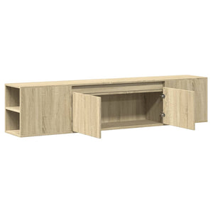 Έπιπλο Τοίχου Τηλεόρασης με LED Sonoma Δρυς 180x31x39,5 εκ.