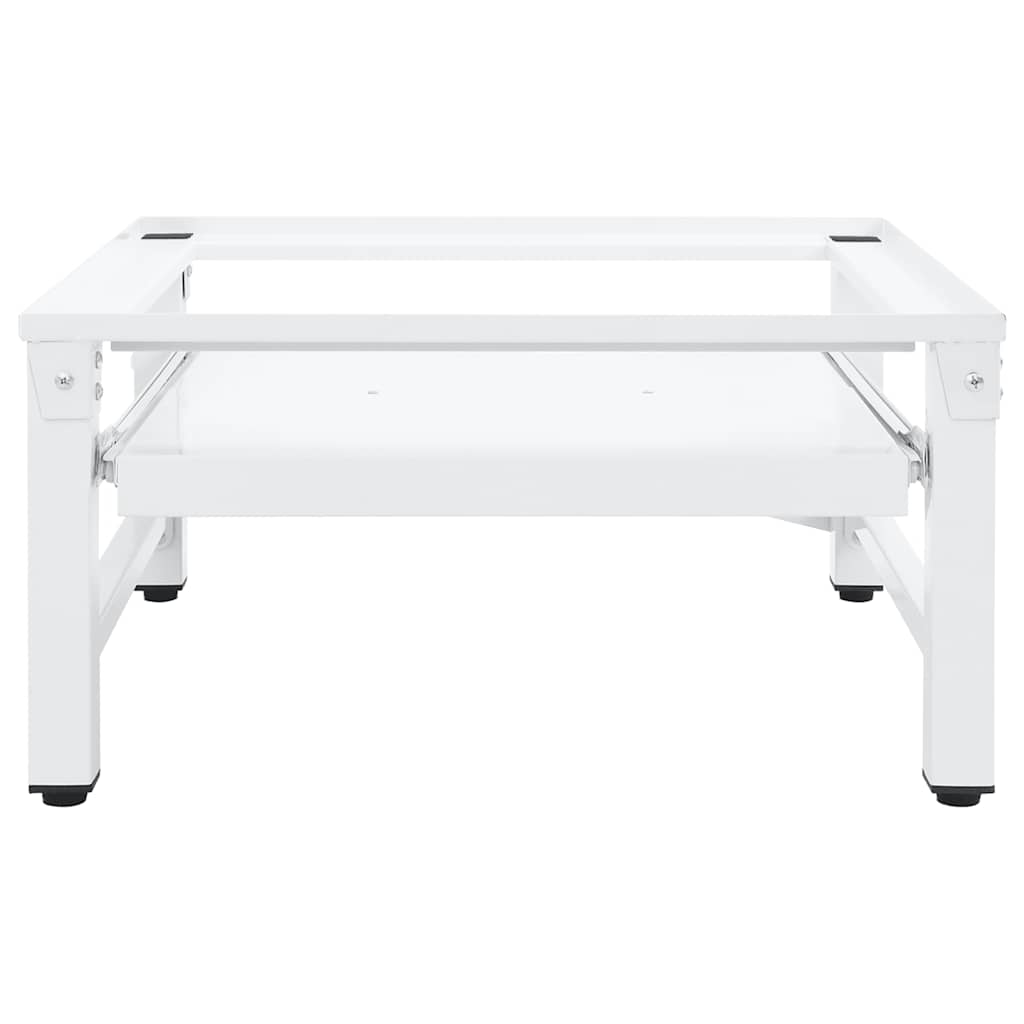 Βάση Πλυντηρίου Ρούχων με Συρόμενο Ράφι Λευκή - Pakobazaar