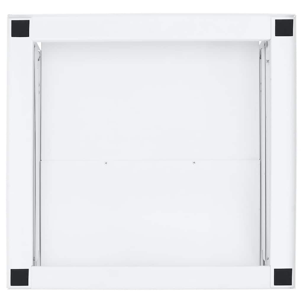 Βάση Πλυντηρίου Ρούχων με Συρόμενο Ράφι Λευκή - Pakobazaar