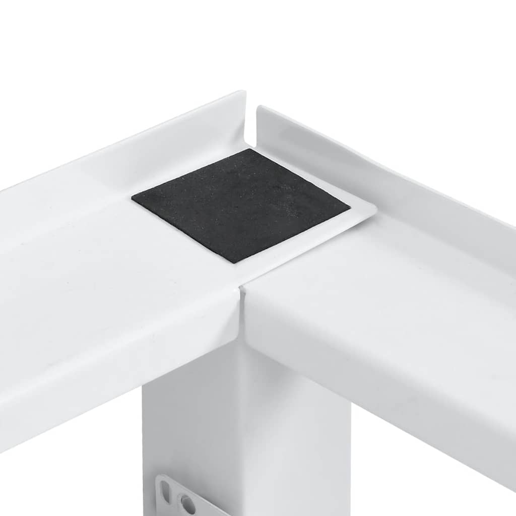 Βάση Πλυντηρίου Ρούχων με Συρόμενο Ράφι Λευκή - Pakobazaar