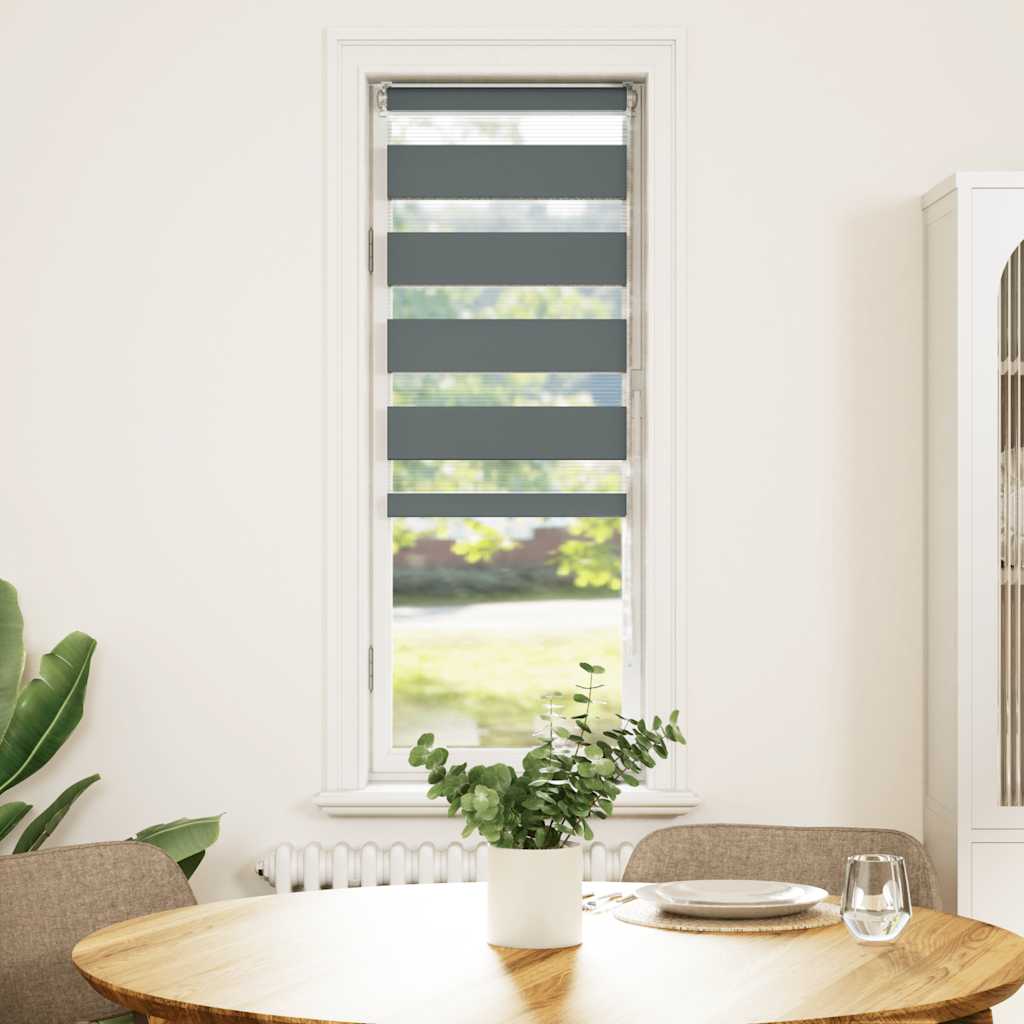 Ζέβρα τυφλή Σκούρο Γκρι Πλάτος υφάσματος 45,9 εκ. Πολυεστέρας - Pakobazaar