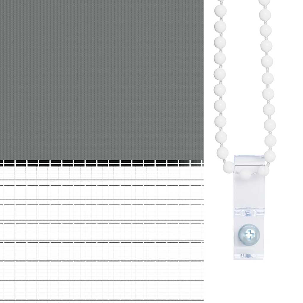 Ζέβρα τυφλή Σκούρο Γκρι Πλάτος υφάσματος 50,9 εκ. Πολυεστέρας - Pakobazaar