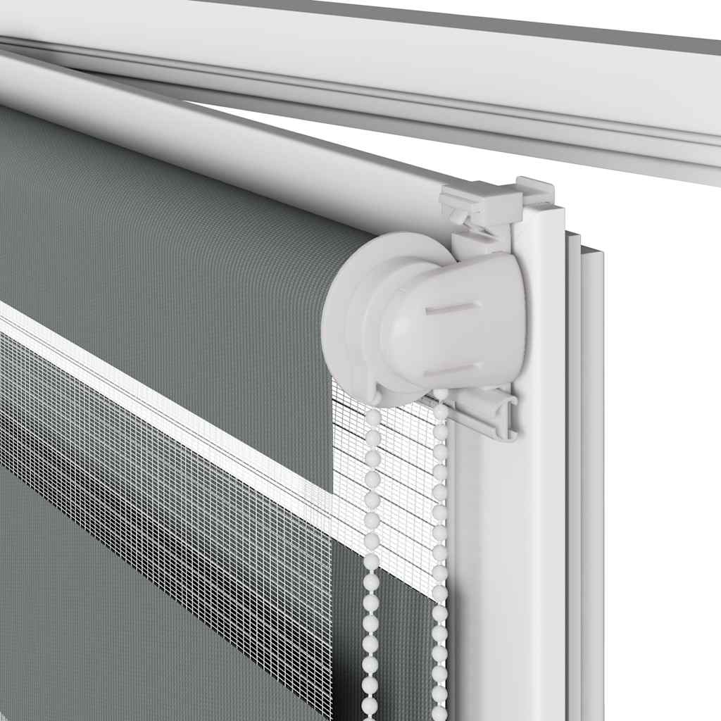 Ζέβρα τυφλή Σκούρο Γκρι Πλάτος υφάσματος 160,9 εκ. Πολυεστέρας