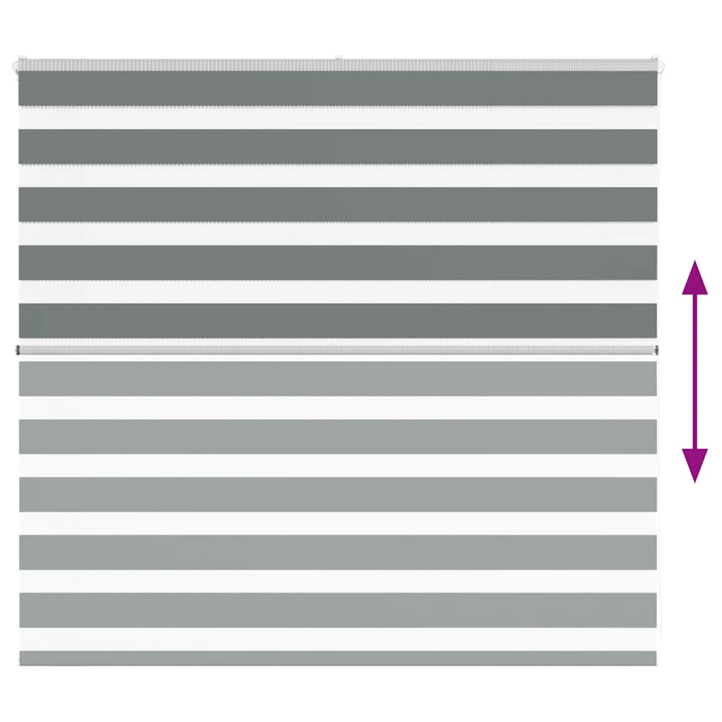 Ζέβρα τυφλή Σκούρο Γκρι Πλάτος υφάσματος 160,9 εκ. Πολυεστέρας