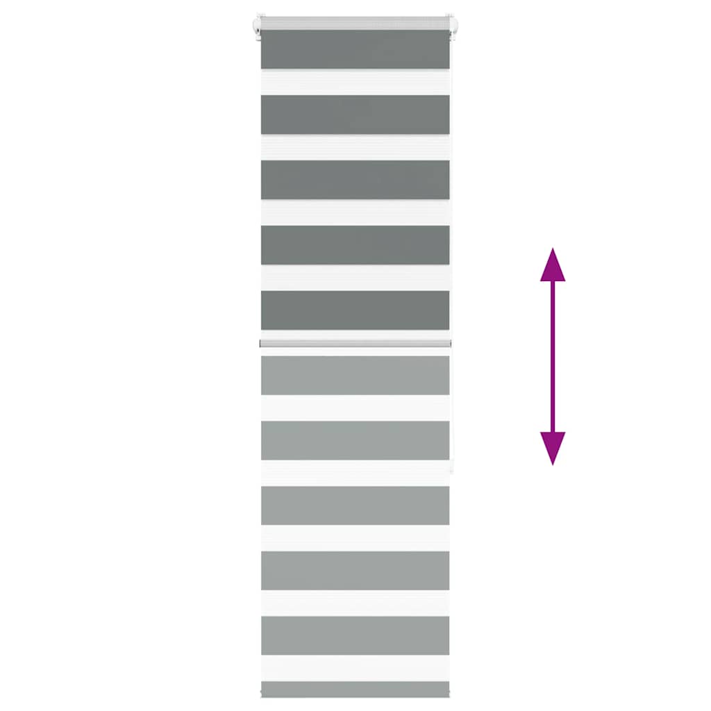 Ζέβρα τυφλή Σκούρο Γκρι Πλάτος υφάσματος 35,9 εκ. Πολυεστέρας - Pakobazaar