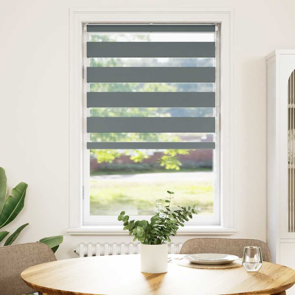 Ζέβρα τυφλή Σκούρο Γκρι Πλάτος υφάσματος 65,9 εκ. Πολυεστέρας