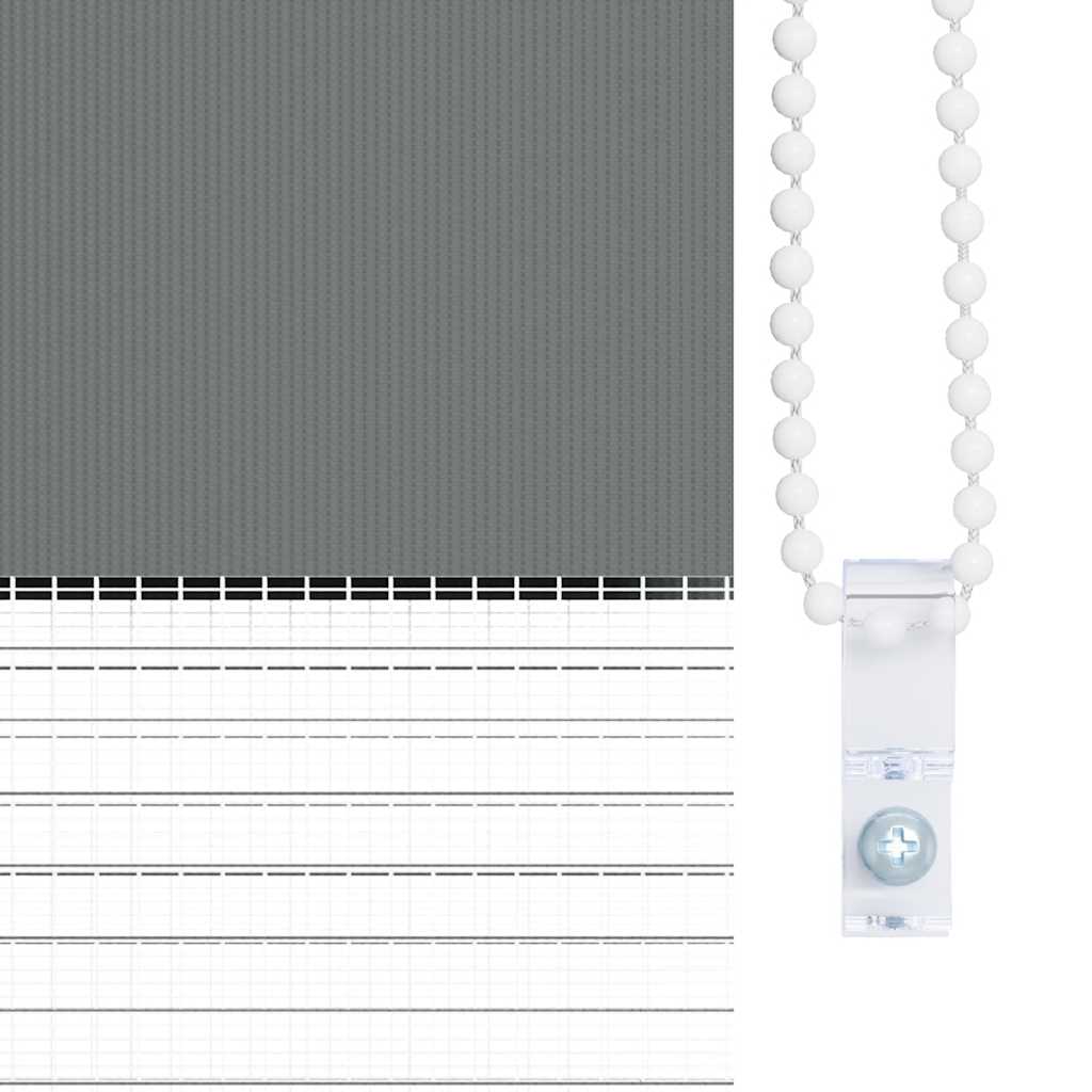 Ζέβρα τυφλή Σκούρο Γκρι Πλάτος υφάσματος 100,9 εκ. Πολυεστέρας