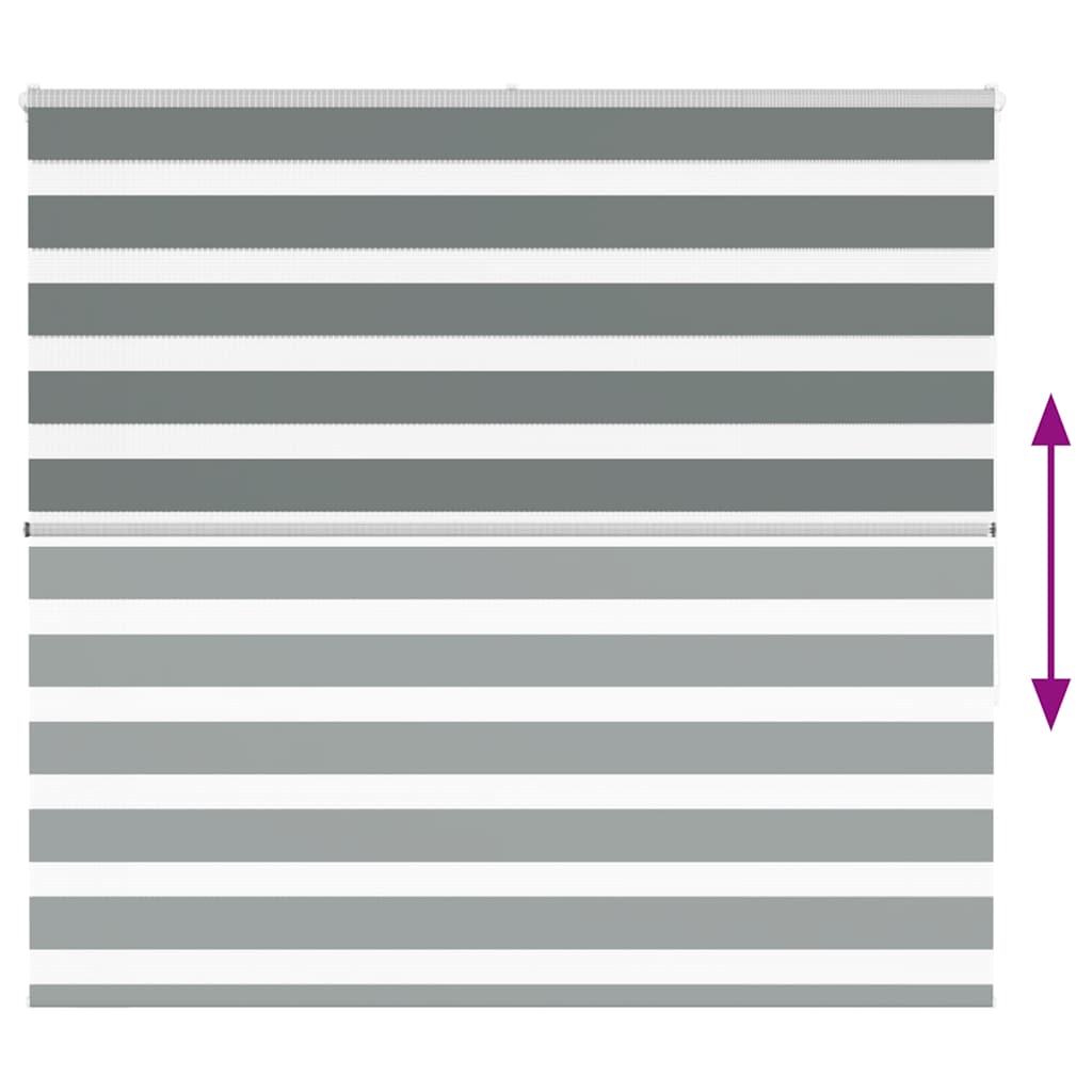 Ζέβρα τυφλή Σκούρο Γκρι Πλάτος υφάσματος 160,9 εκ. Πολυεστέρας