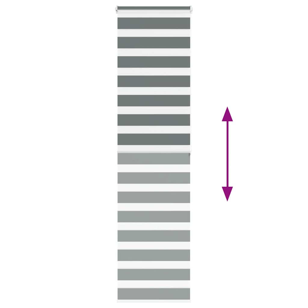 Ζέβρα τυφλή Σκούρο Γκρι Πλάτος υφάσματος 55,9 εκ. Πολυεστέρας