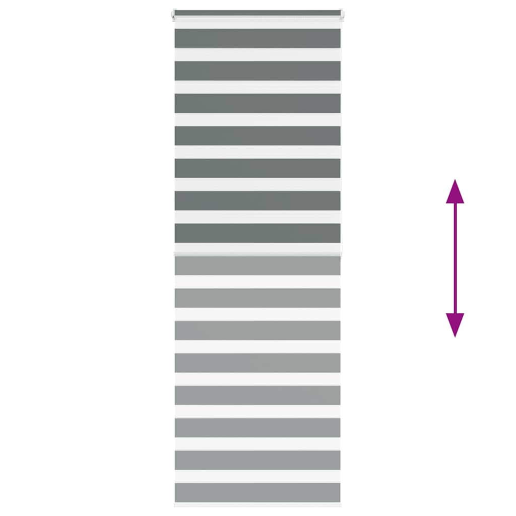 Ζέβρα τυφλή Σκούρο Γκρι Πλάτος υφάσματος 85,9 εκ. Πολυεστέρας