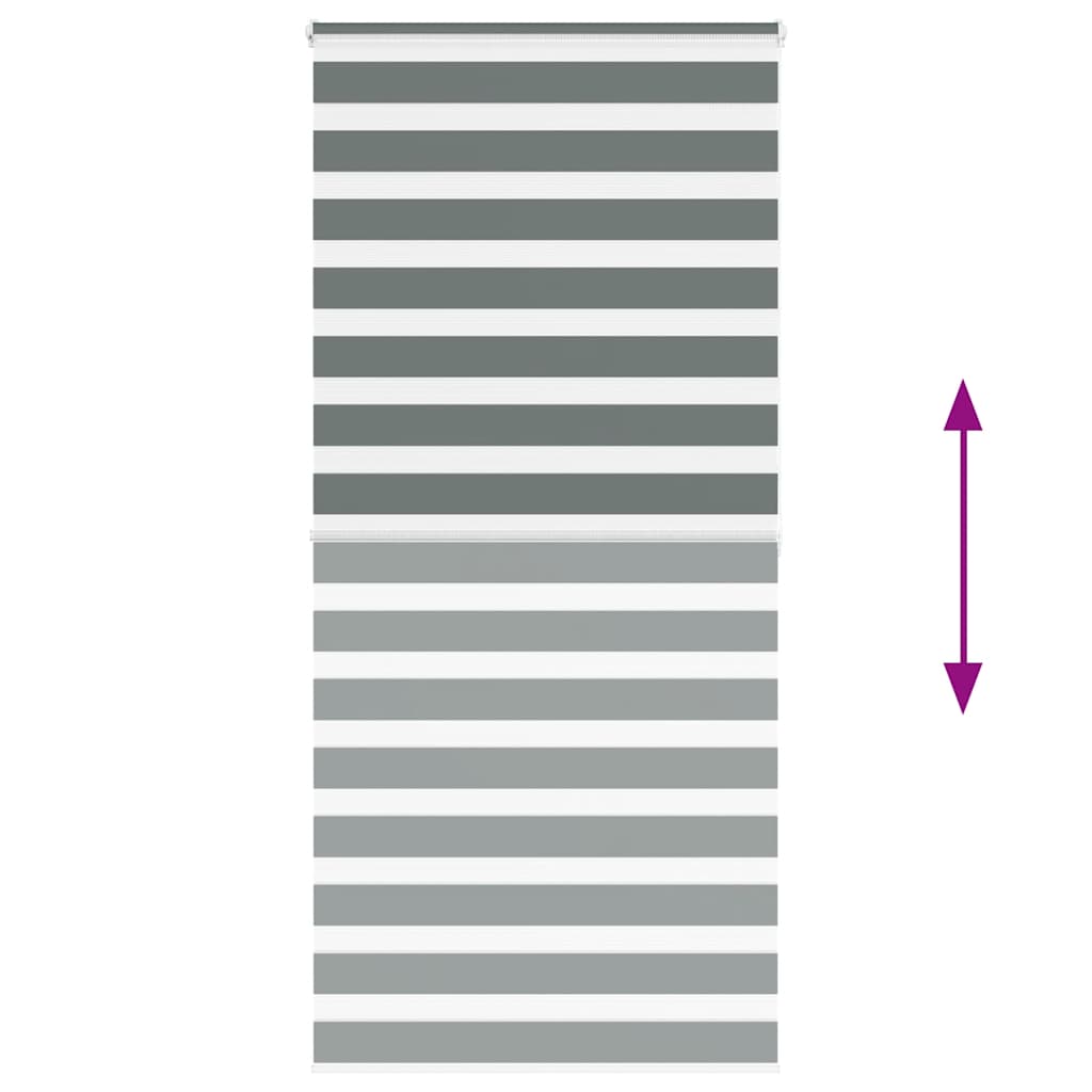 Ζέβρα τυφλή Σκούρο Γκρι Πλάτος υφάσματος 95,9 εκ. Πολυεστέρας - Pakobazaar