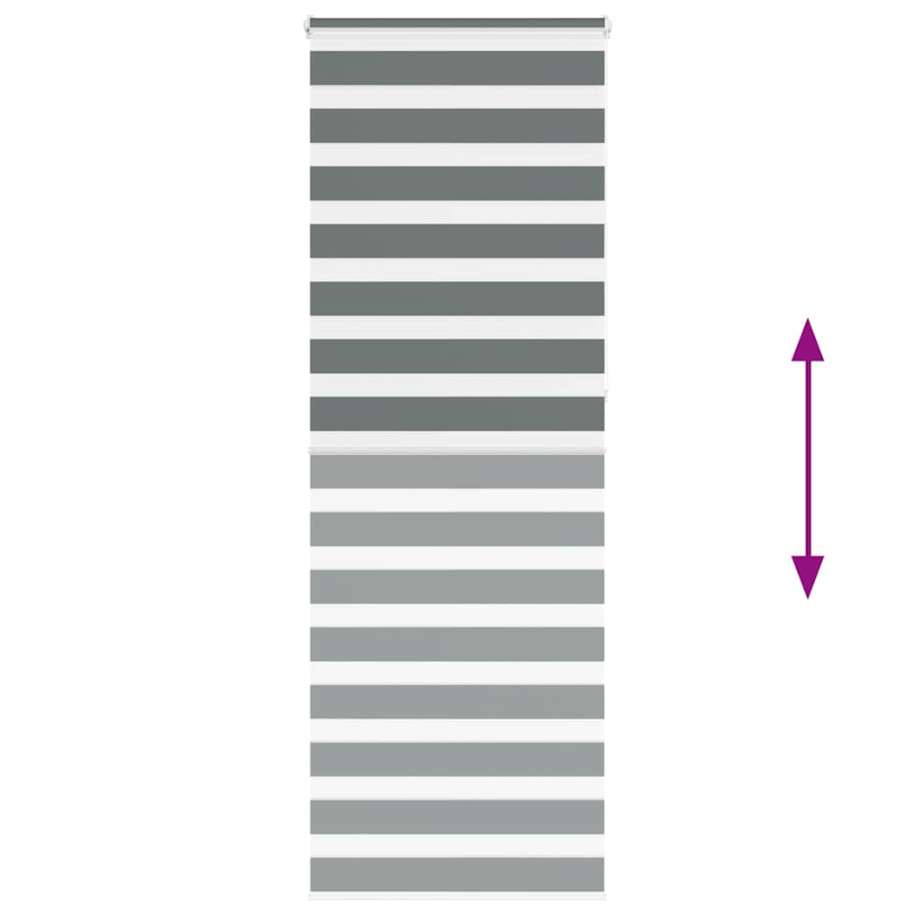 Ζέβρα τυφλή Σκούρο Γκρι Πλάτος υφάσματος 65,9 εκ. Πολυεστέρας