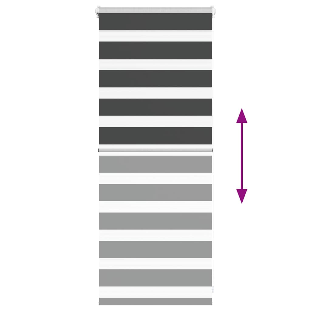 Ζέβρα τυφλή Μαύρο Πλάτος υφάσματος 55,9 εκ. Πολυεστέρας