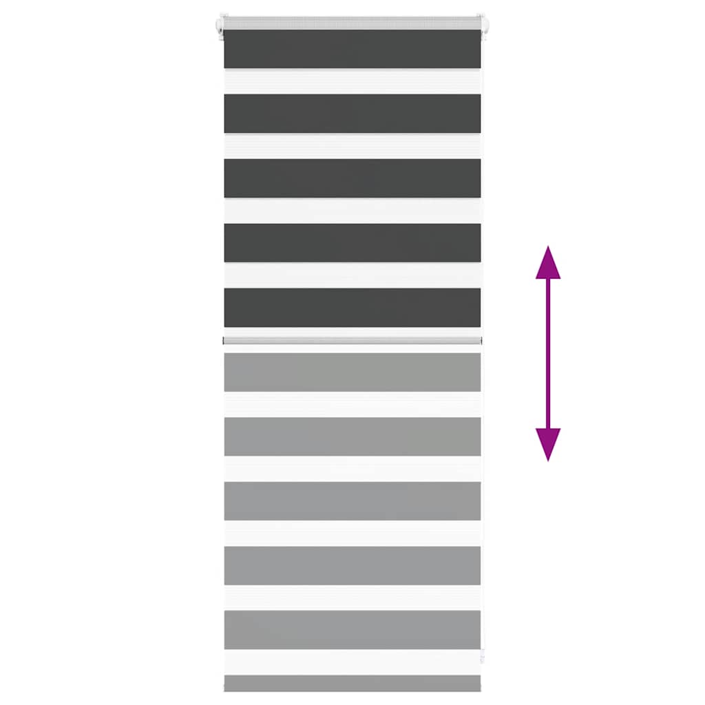 Ζέβρα τυφλή Μαύρο Πλάτος υφάσματος 60,9 εκ. Πολυεστέρας