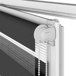 Ζέβρα τυφλή Μαύρο Πλάτος υφάσματος 100,9 εκ. Πολυεστέρας